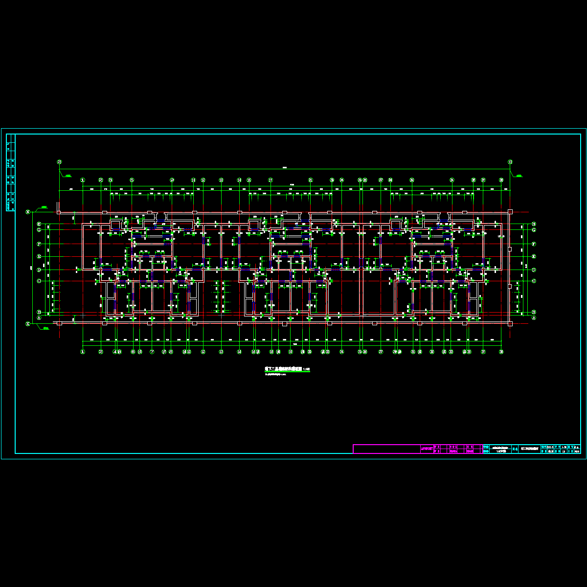 结04-地下二层墙体结构模板图.dwg
