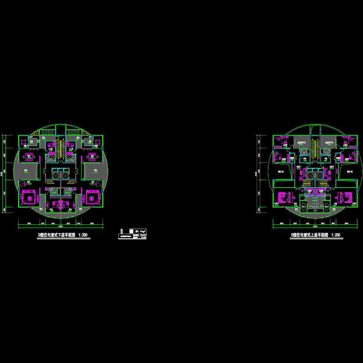 0005金色海岸d型圆楼.dwg