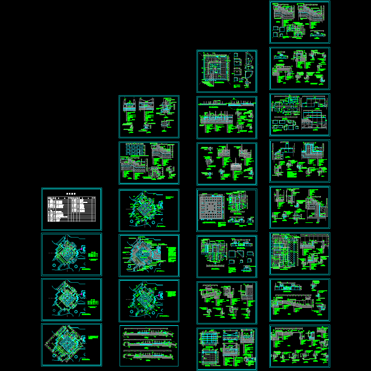 一套旱喷广场的施工图.dwg