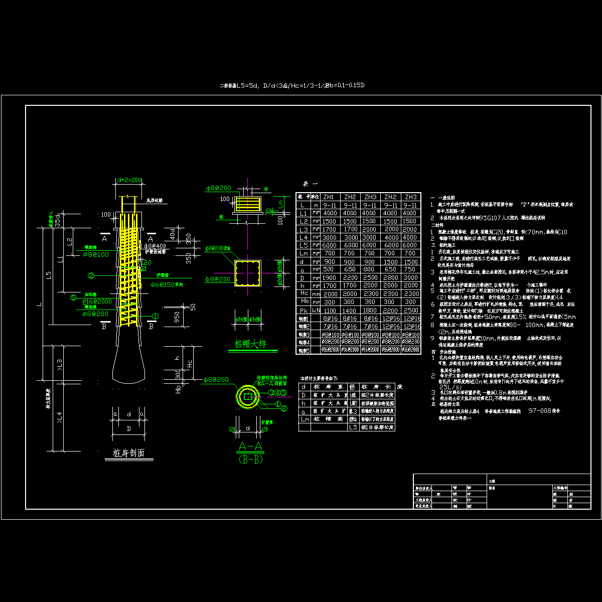 人工挖孔桩设计详图.dwg