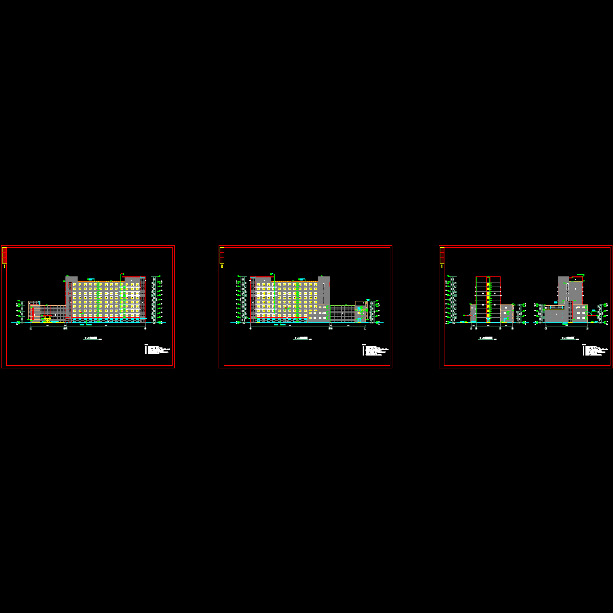 假日酒店立面图.dwg