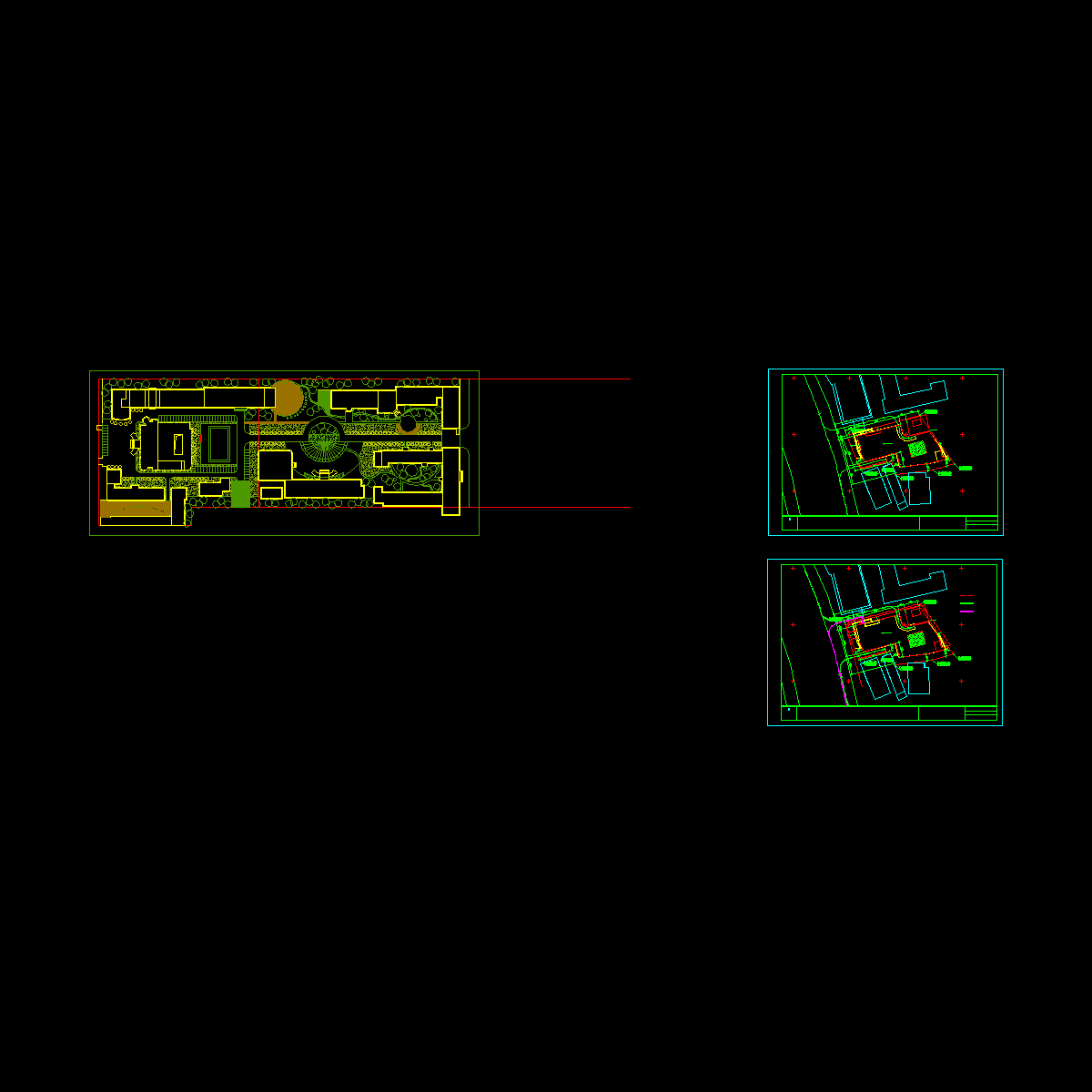 研究所科研区规划设计_CAD