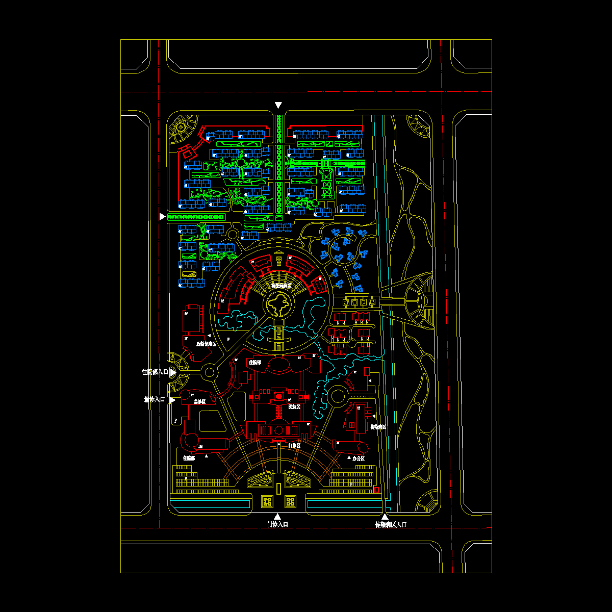 医院规划方案_CAD