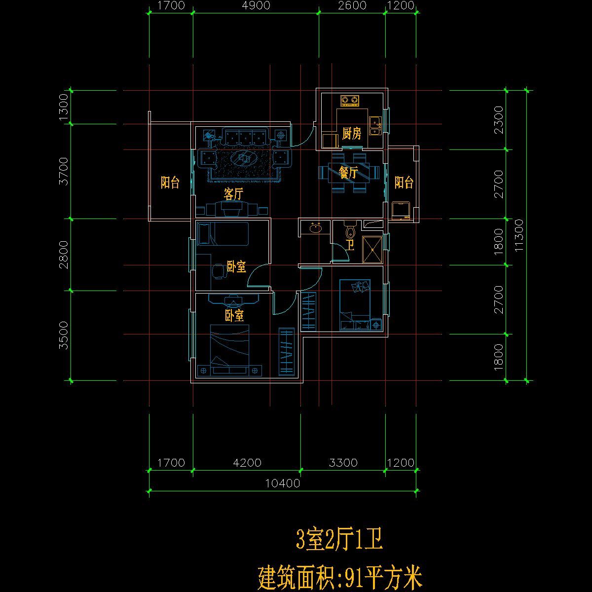 多层户型图 - 1