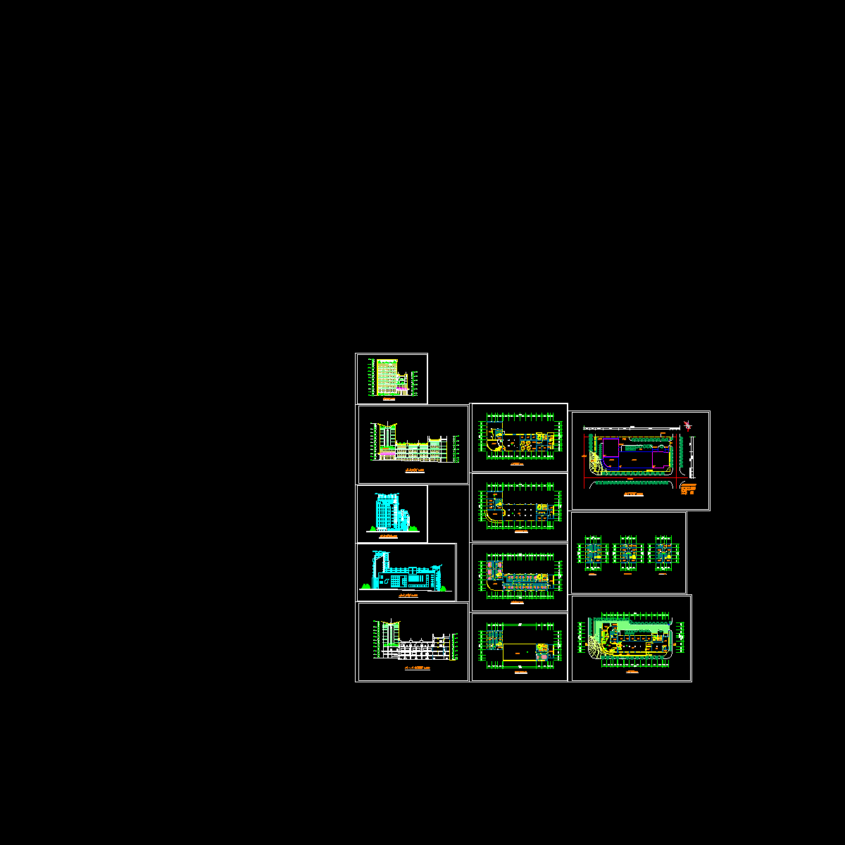 某宾馆全套建筑图.dwg