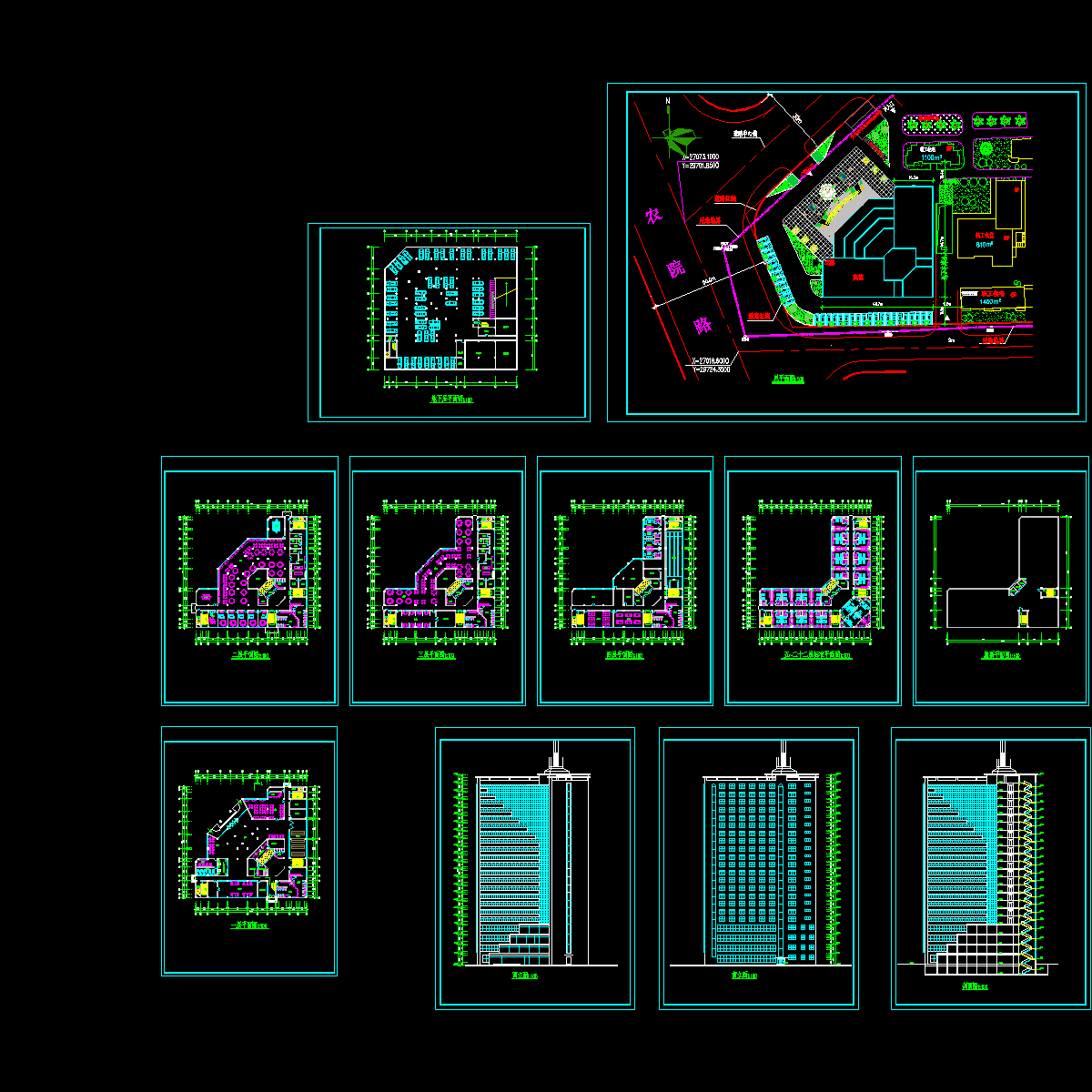 某宾馆建筑方案图.dwg