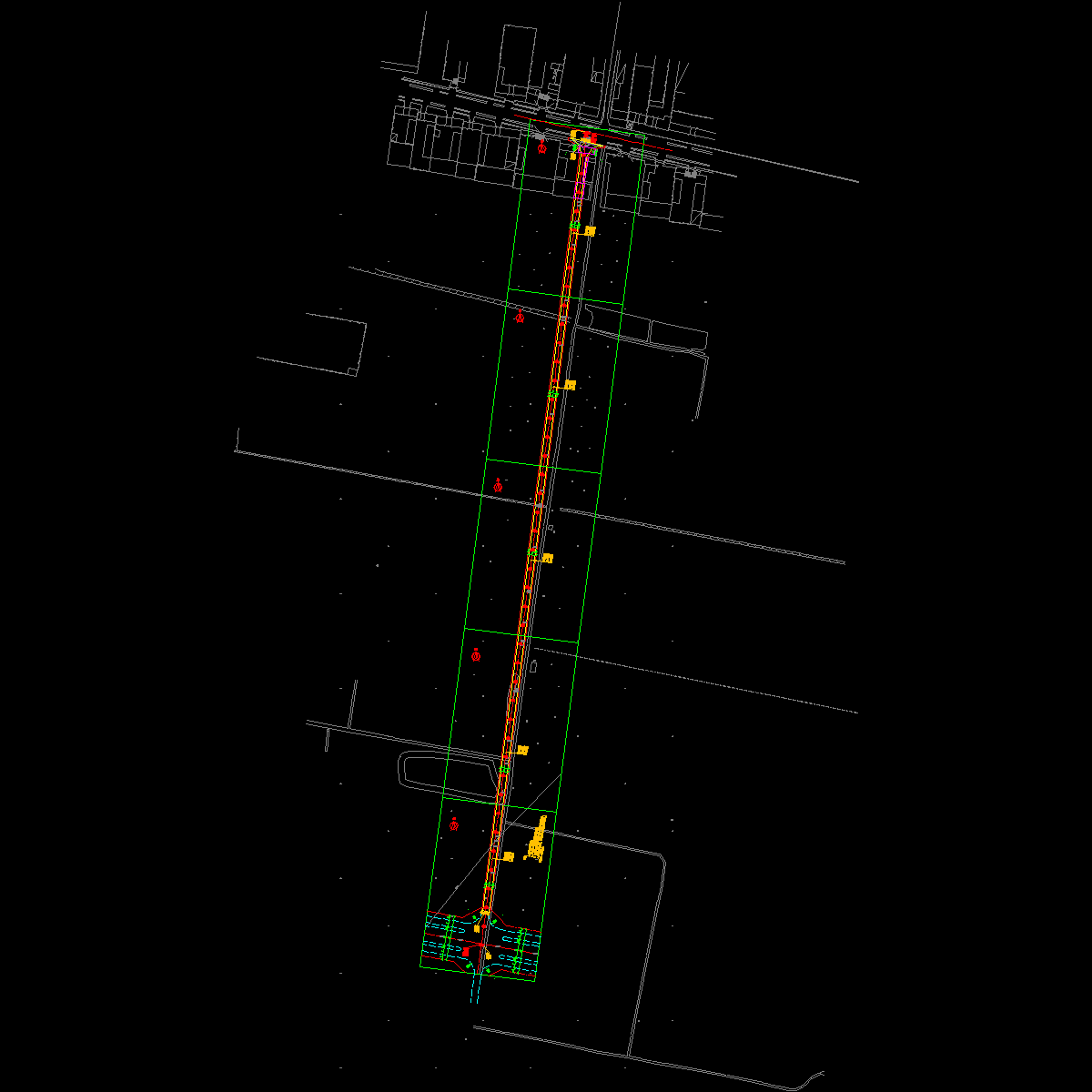水泥路道路平面.dwg