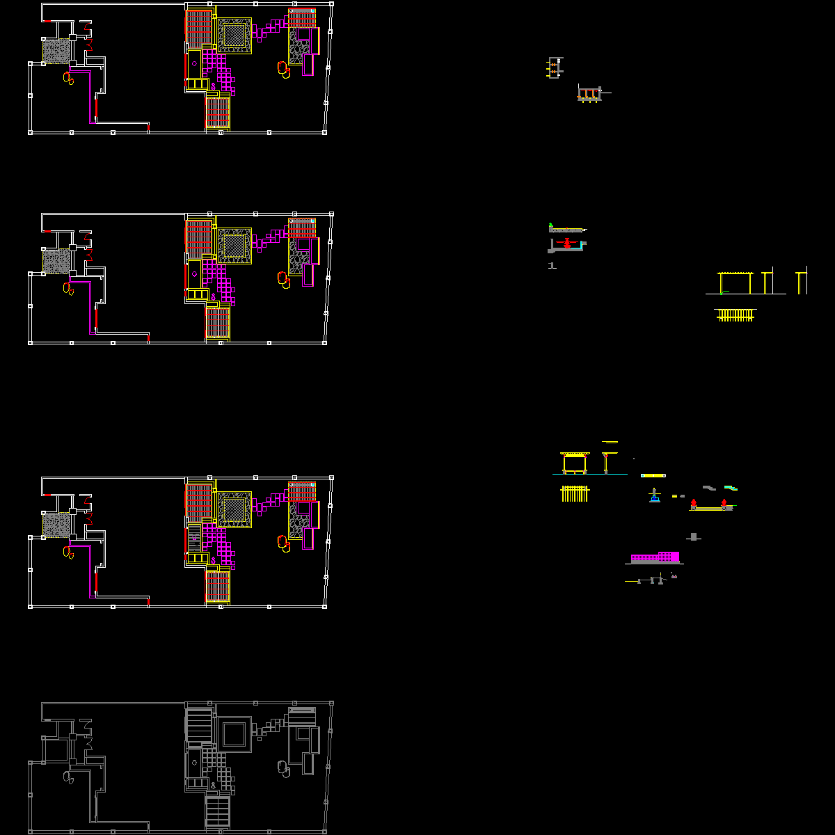 专业别墅庭院绿化设计施工图.dwg