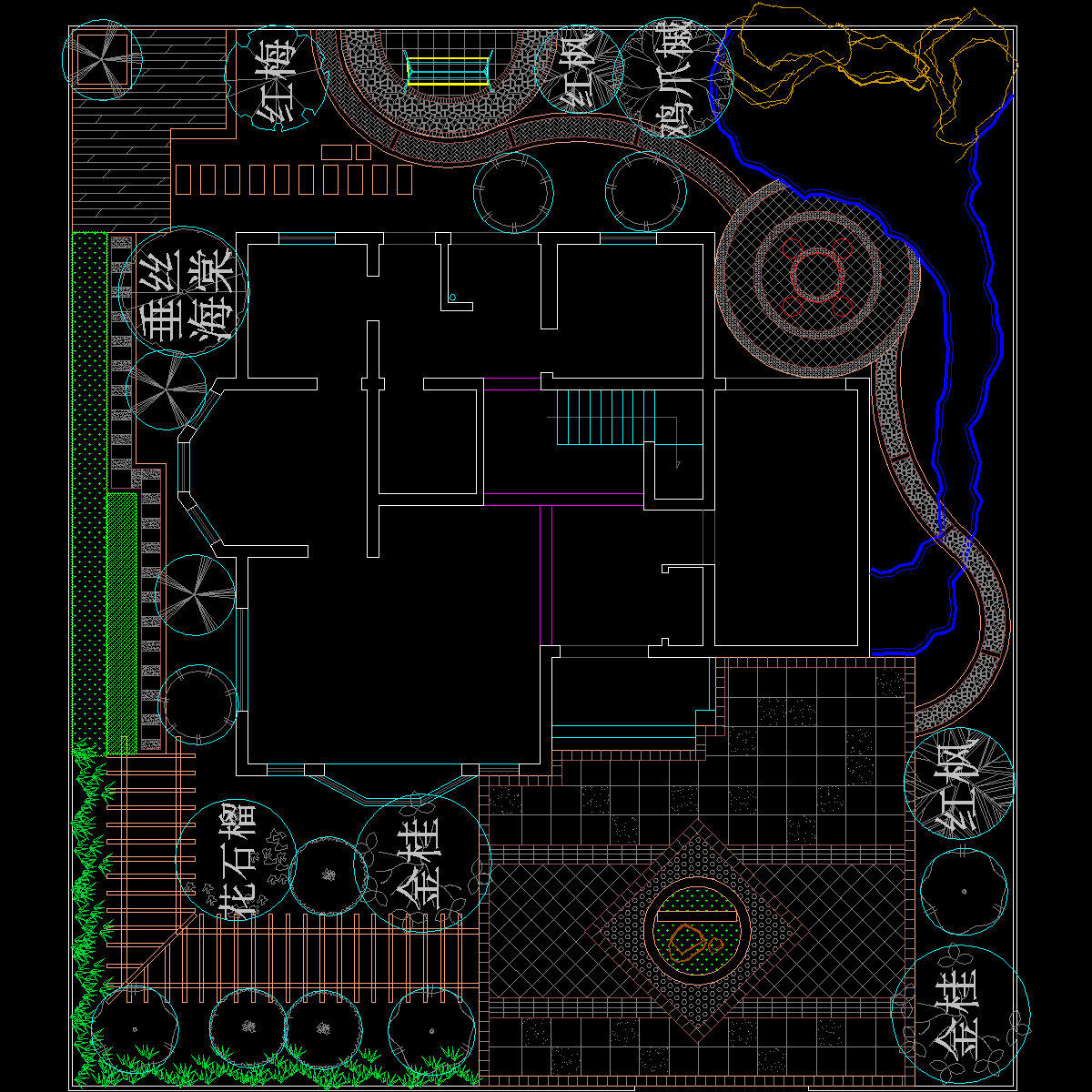 精品别墅景观设计方案.dwg