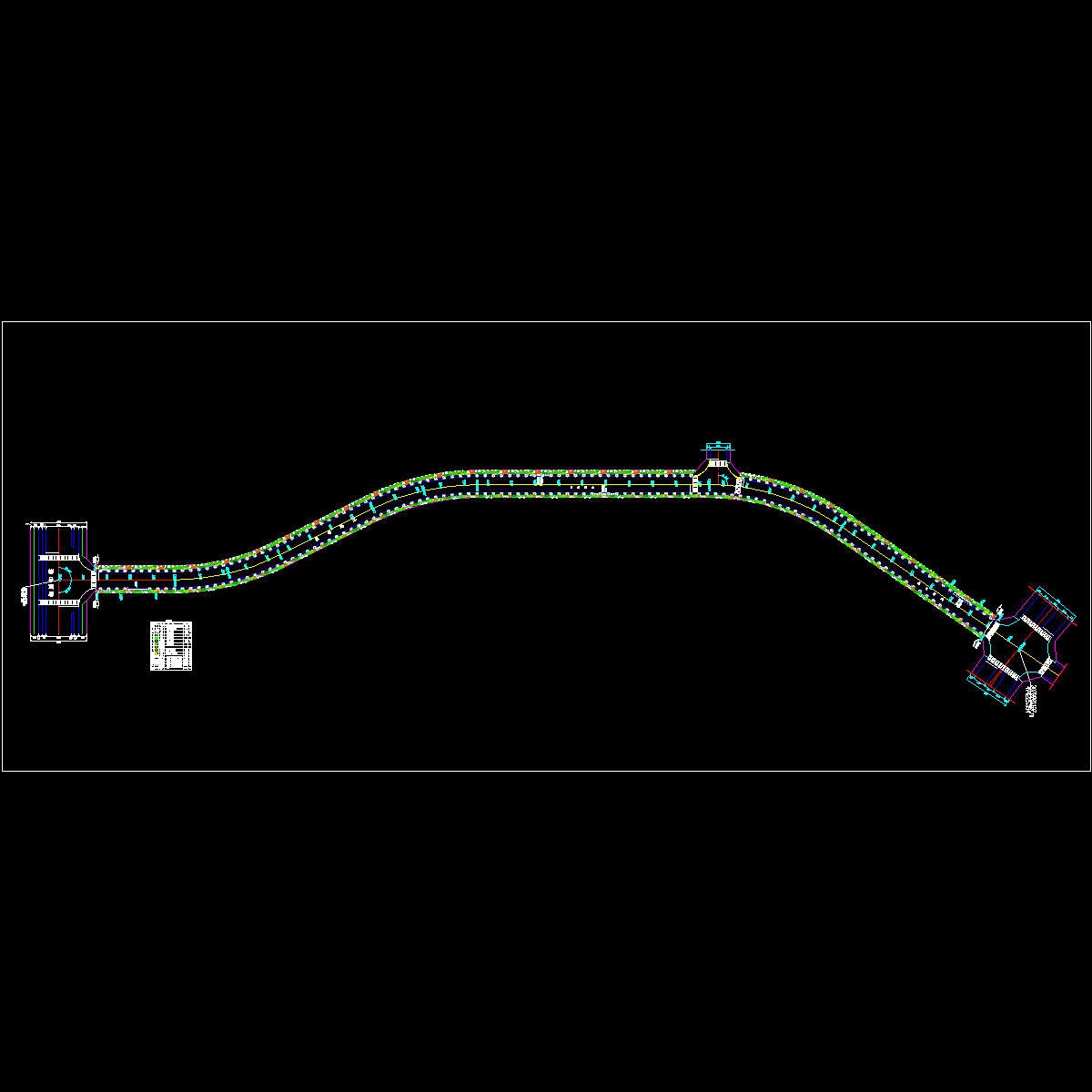 道路绿化设计图纸 - 1