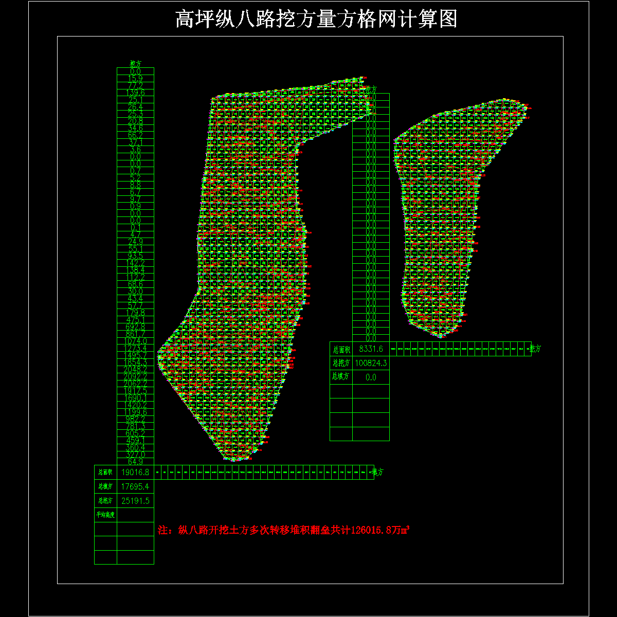 标准化厂房纵八路方格网计算图.dwg