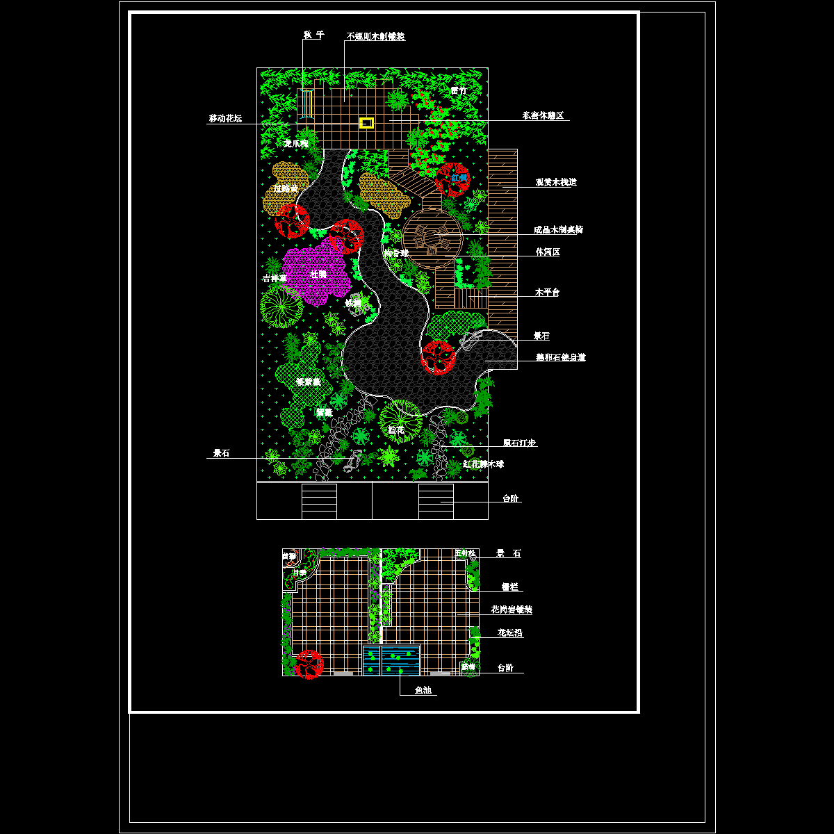 某小区屋顶花园平面图.dwg