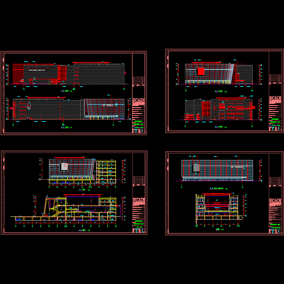 会议中心立面,剖面.dwg