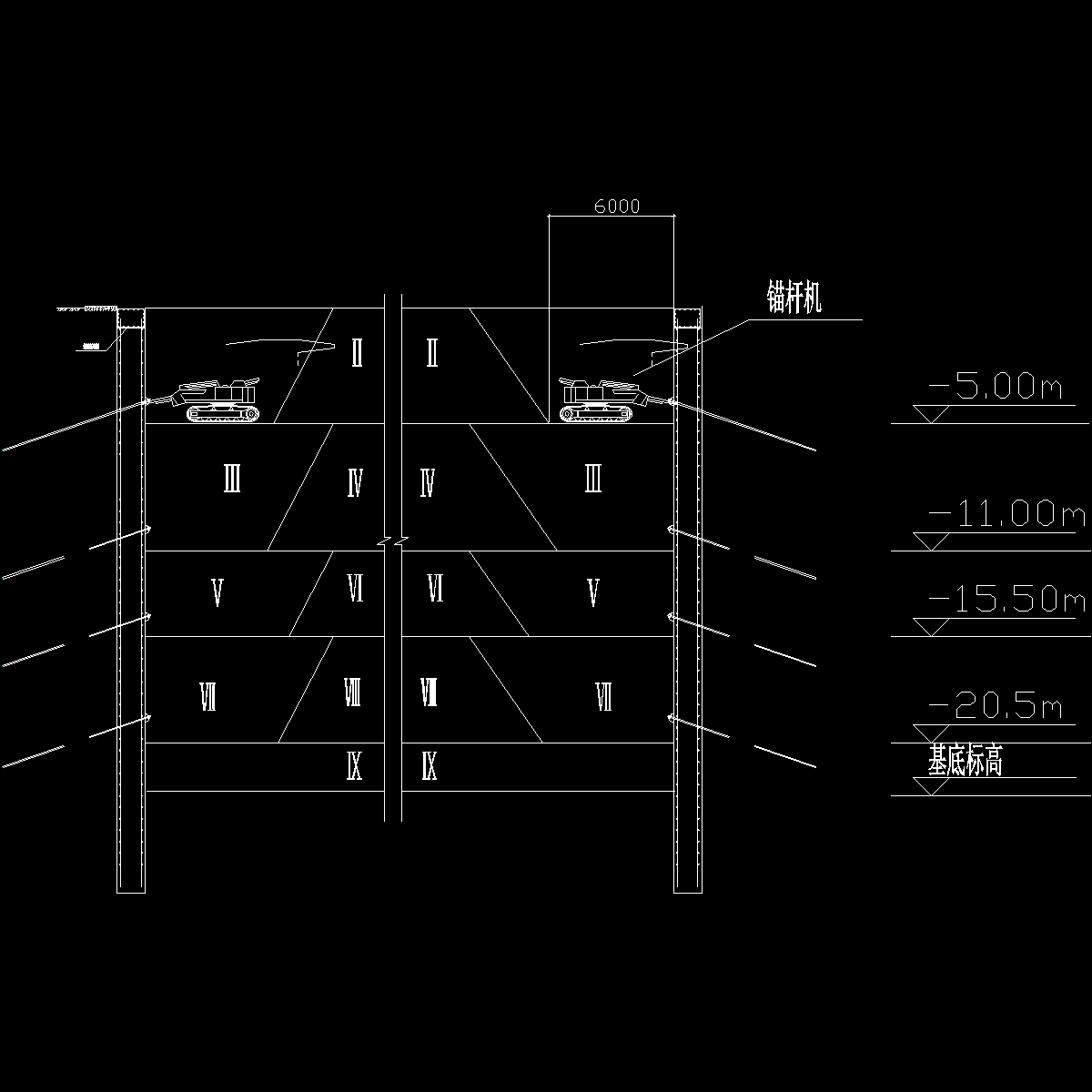 土方开挖示意图 - 1