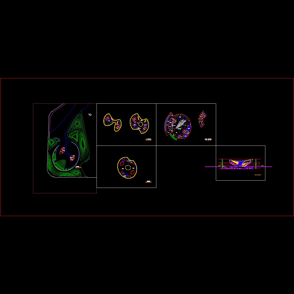 4层现代风格大型展览馆方案文本（CAD）