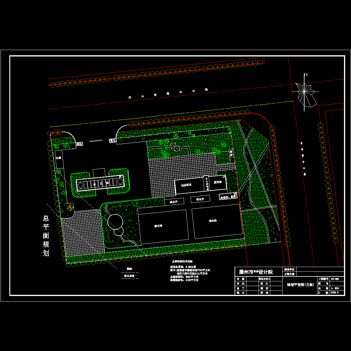 [藤州市]某加压站规划方案-总平面规划.dwg