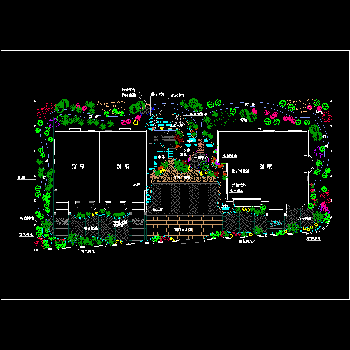 别墅景观方案设计.dwg