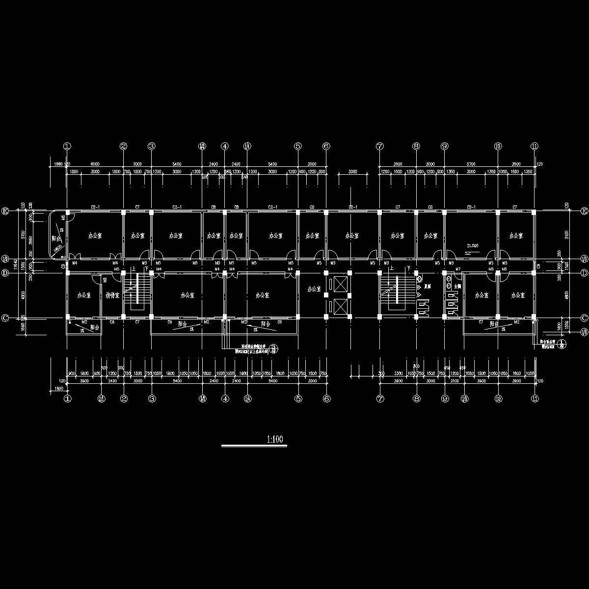 办公楼六 七层平面图.dwg