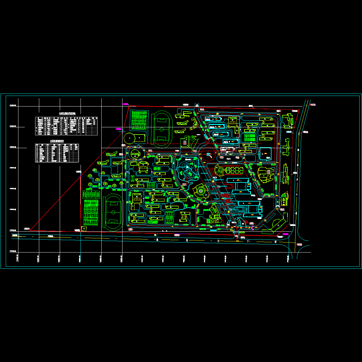 大学校园规划图 - 1