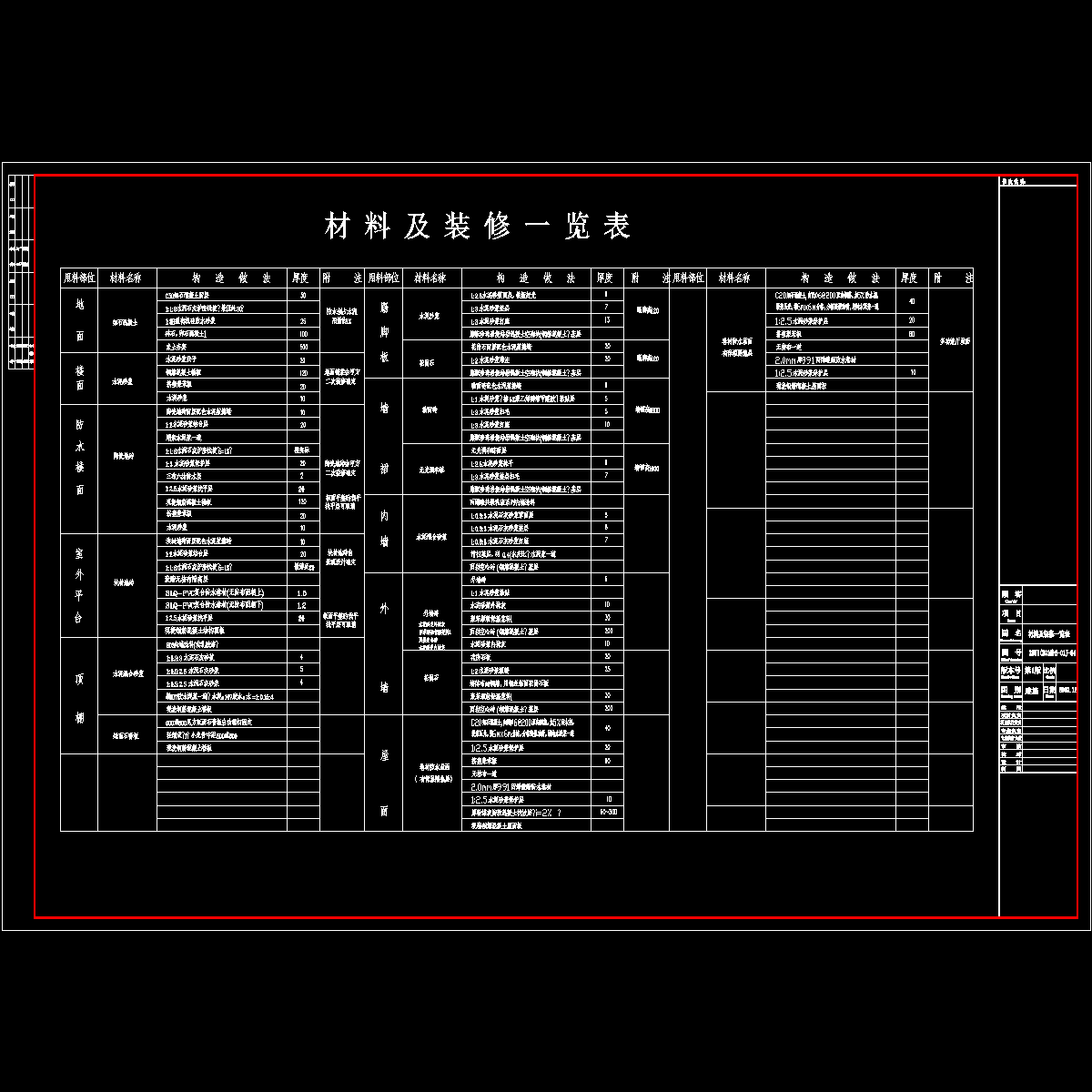 装修及材料一览表.dwg