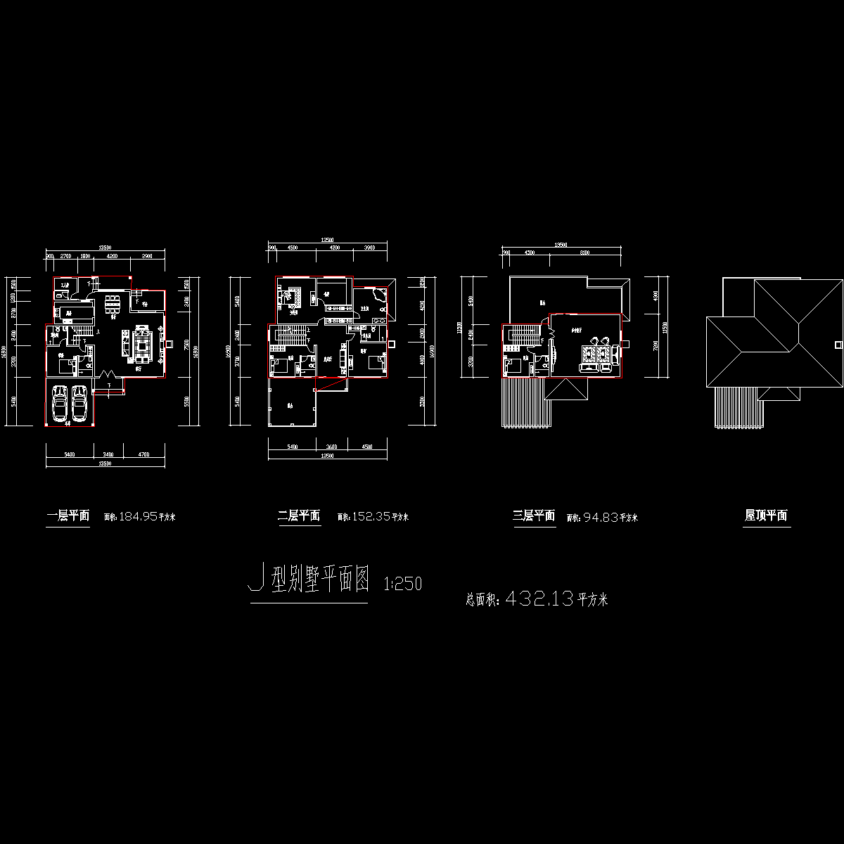 别墅户型图纸 - 1