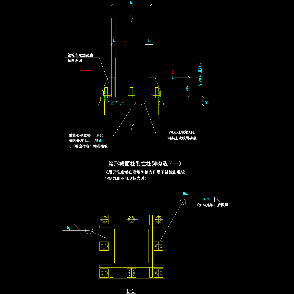 41-1 箱形截面柱刚性柱脚构造（一）.dwg