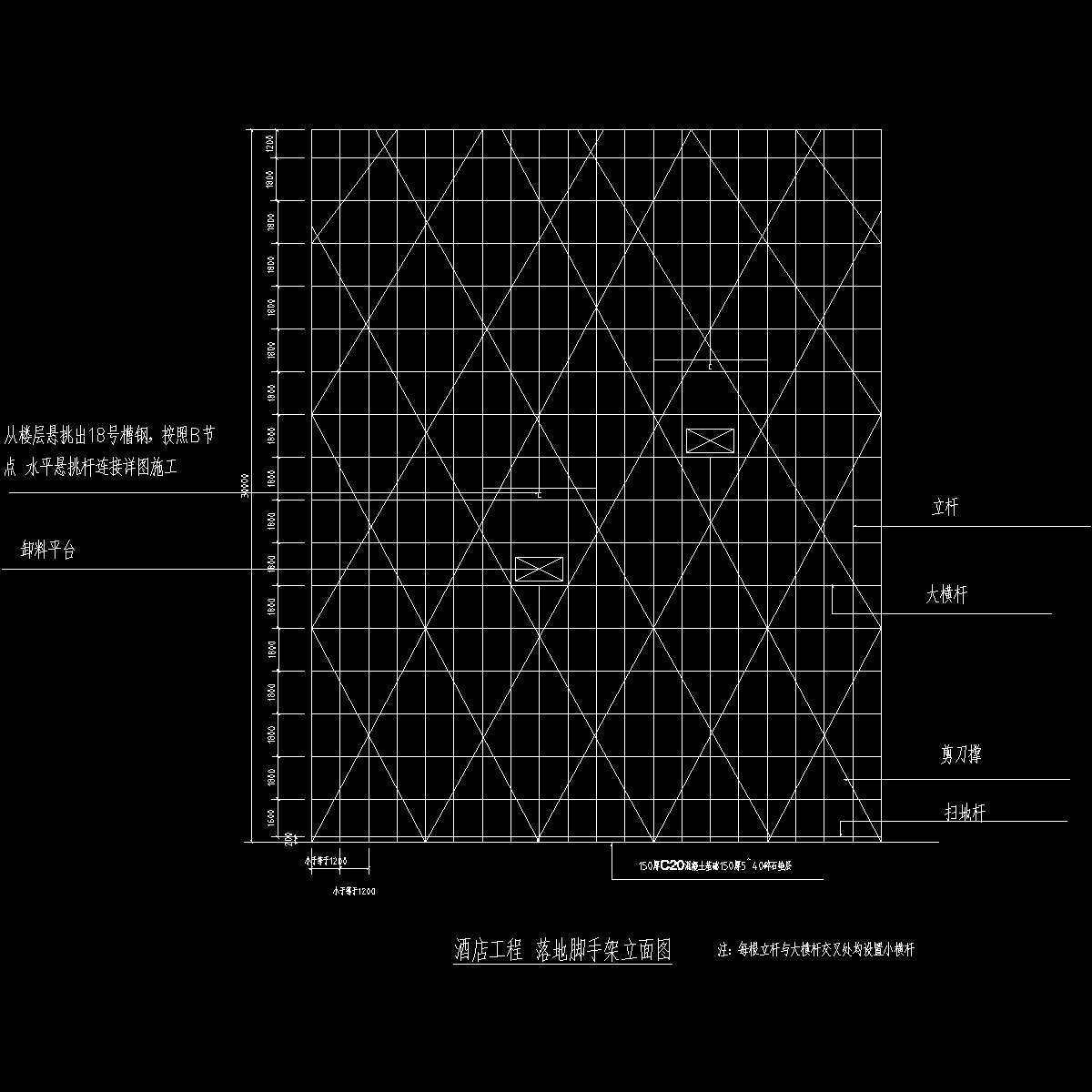 落地脚手架立面图.dwg