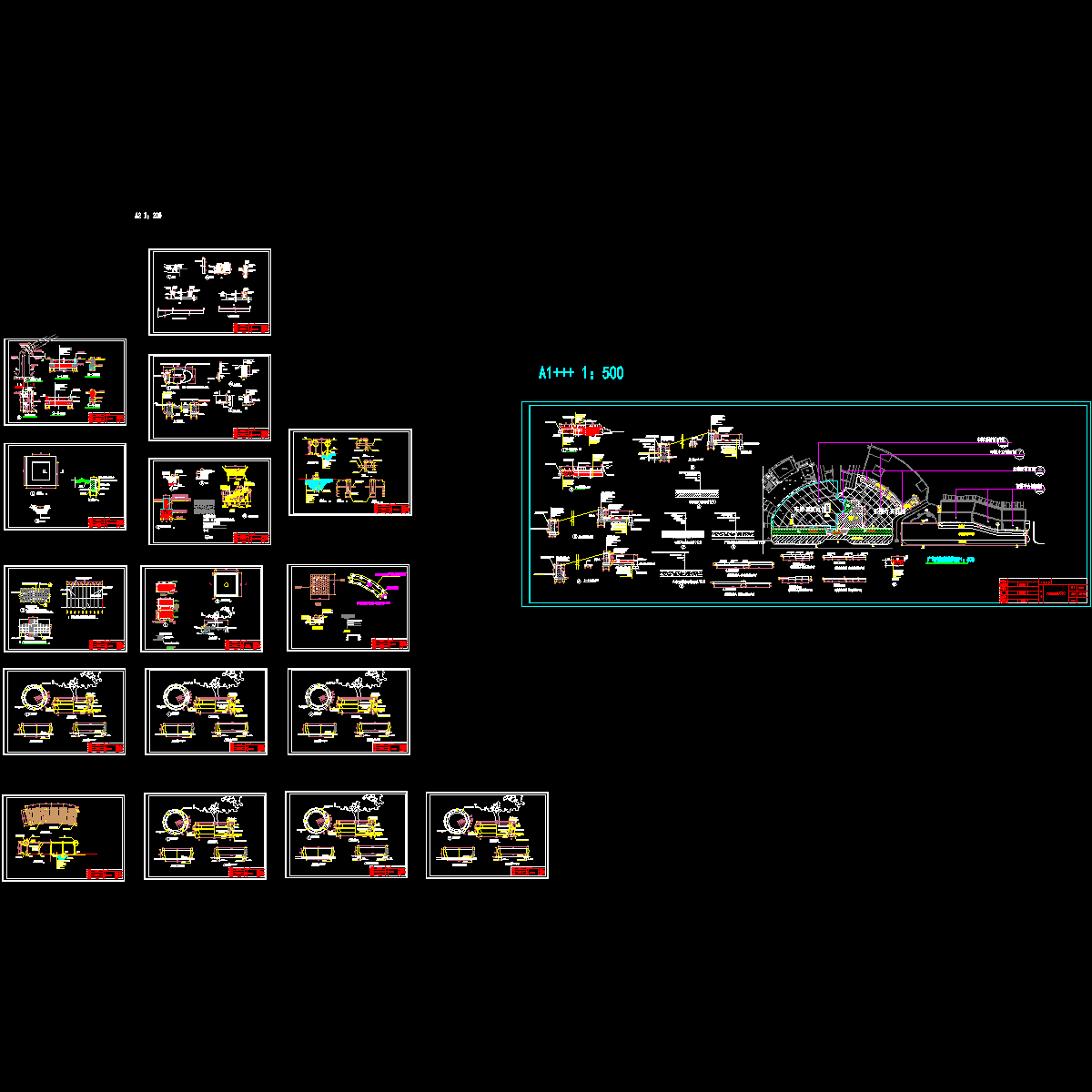 广场土建竣工图(剖面图）.dwg
