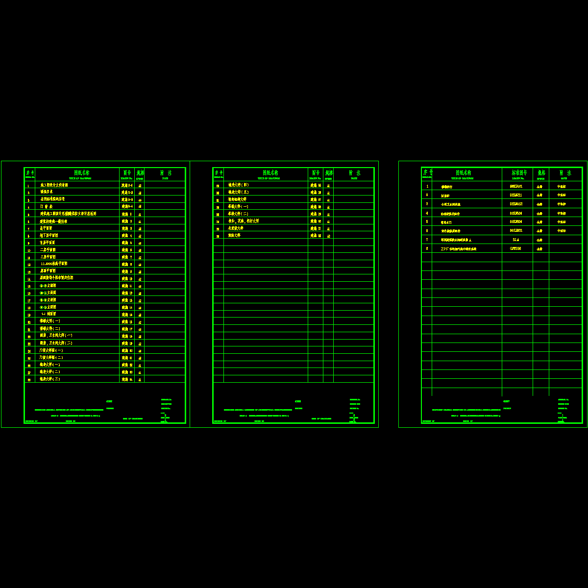 图纸目录.dwg