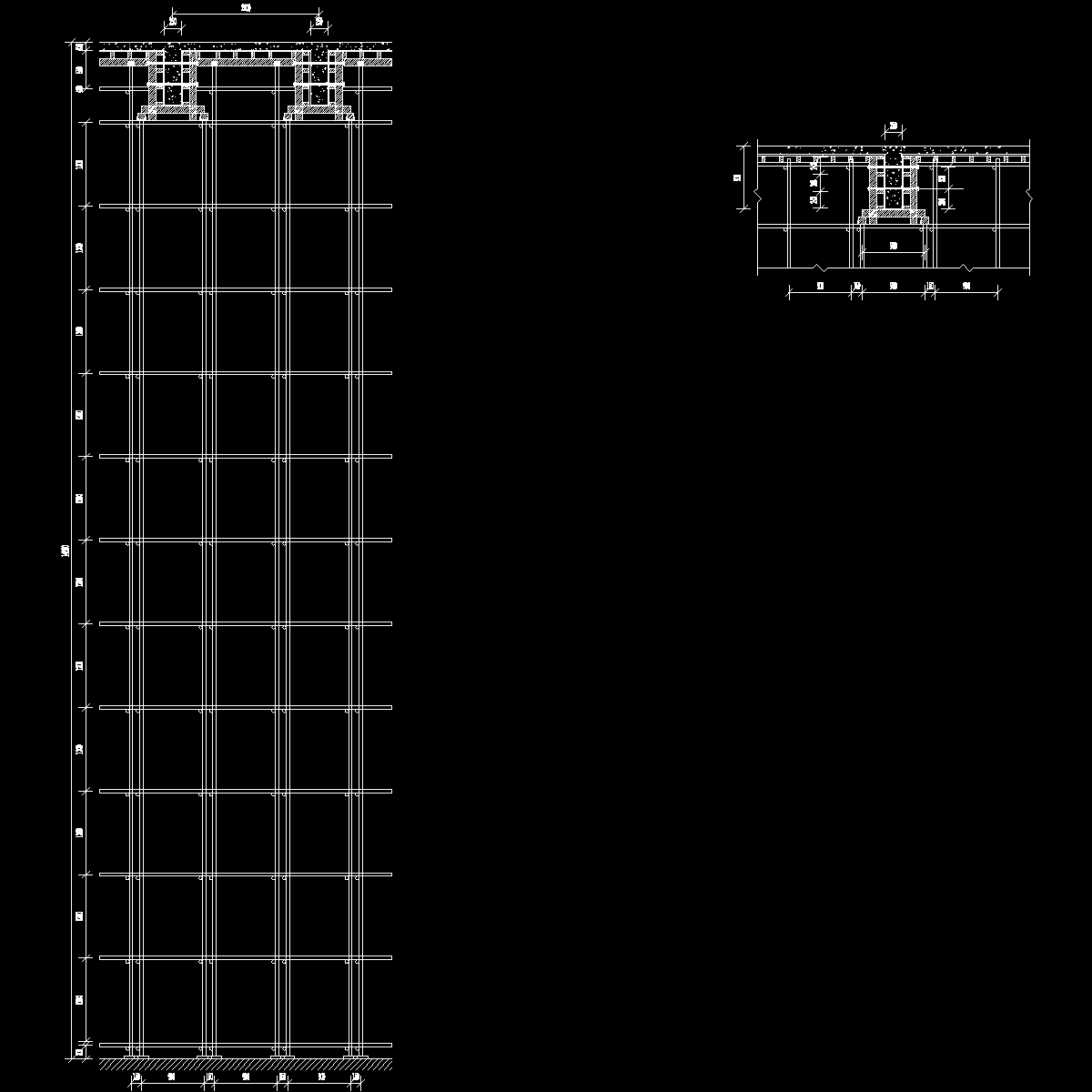 超高层建筑高支撑模板支架方案（计算书高14.6m）