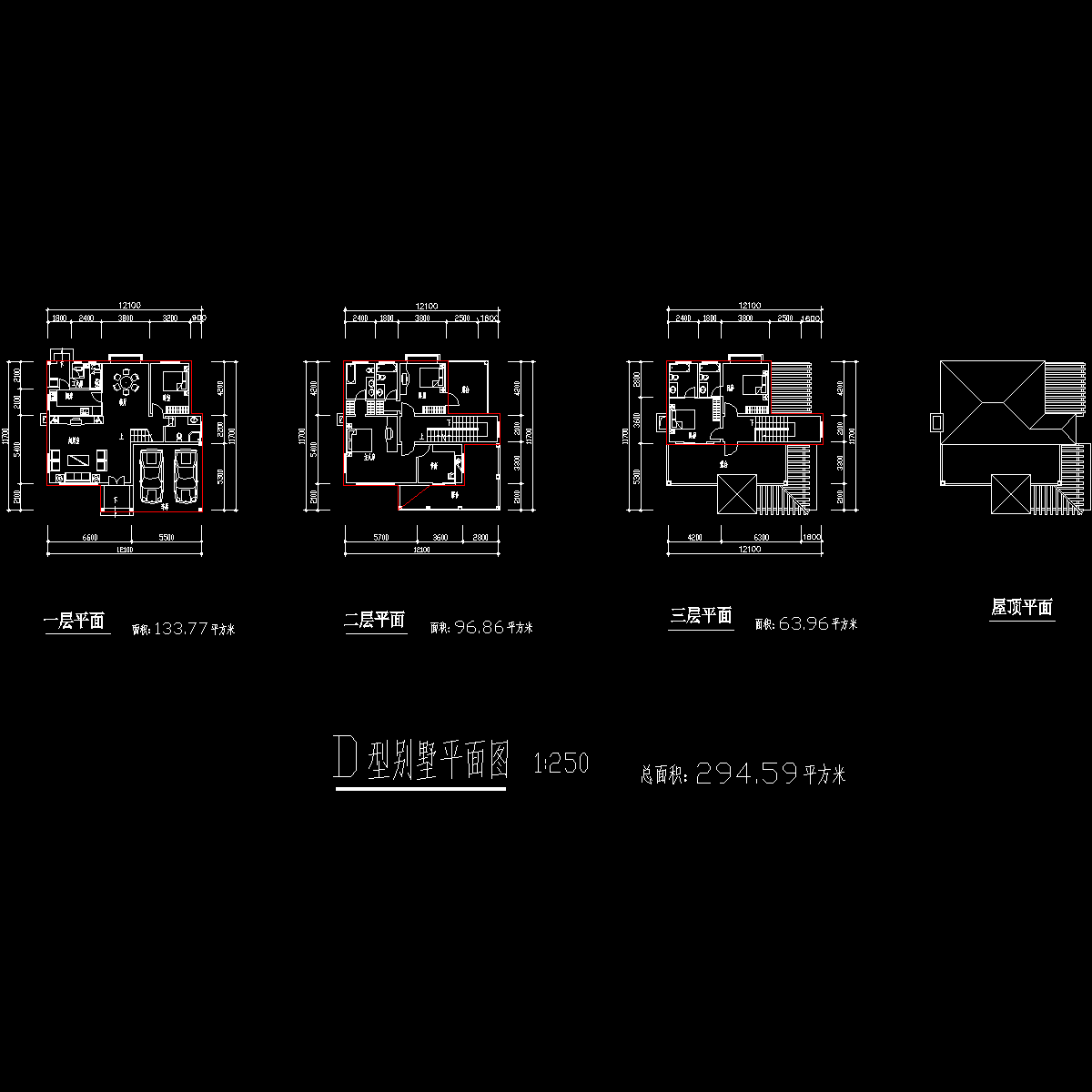 别墅户型图纸 - 1