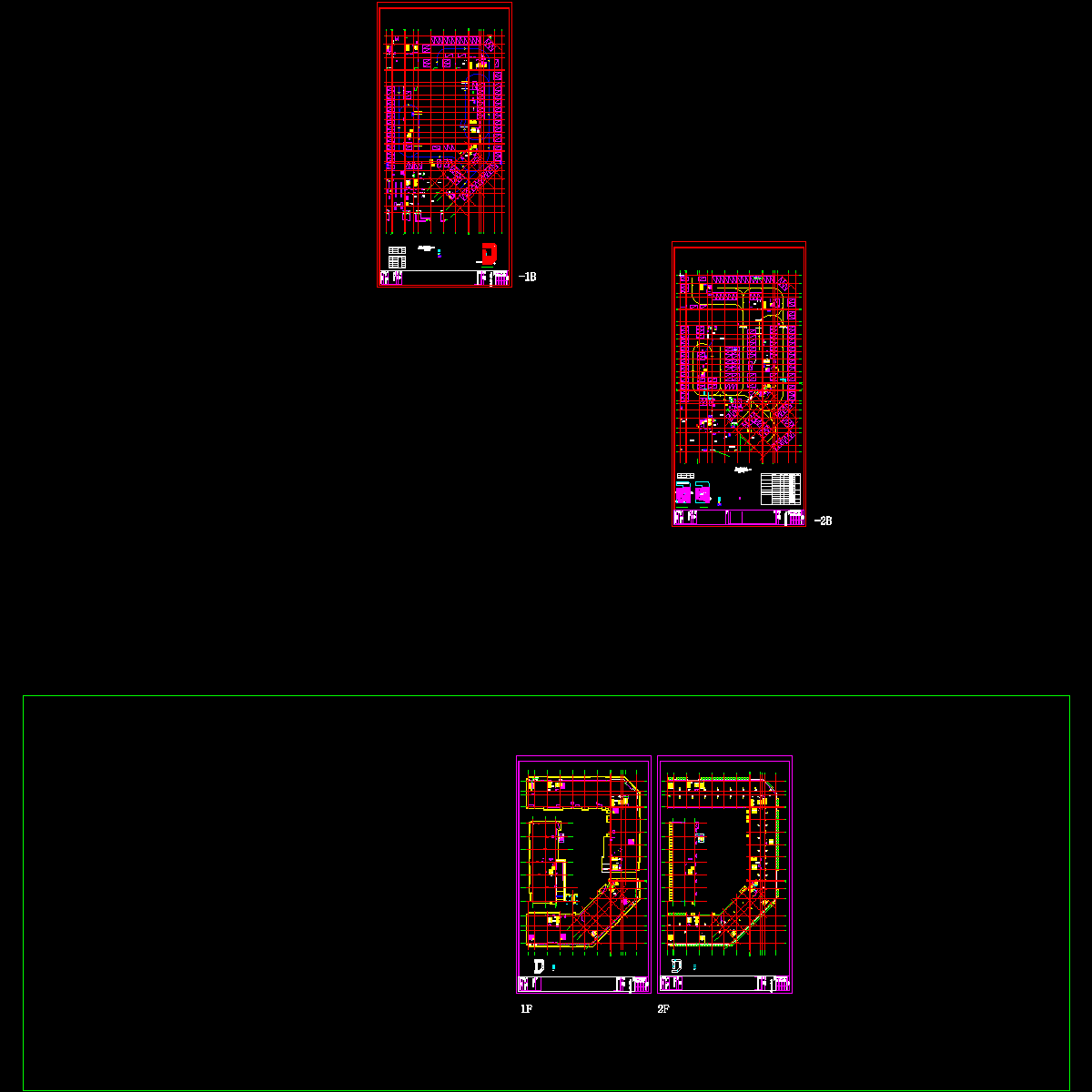 建施102-105-组合平面&地下.dwg