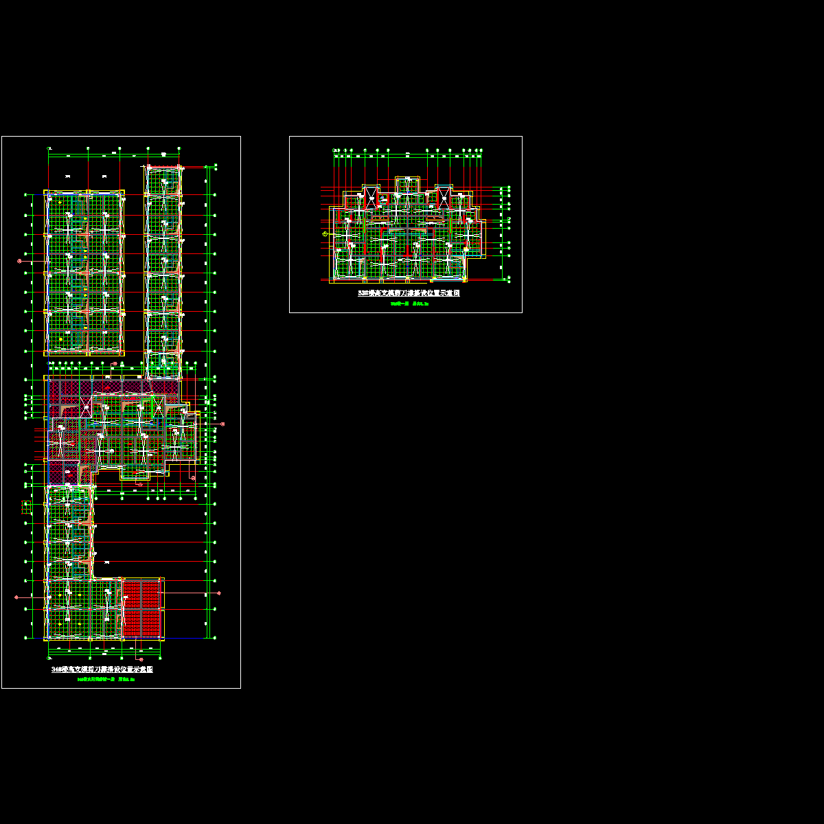 高支模剪刀撑搭设位置示意图.dwg