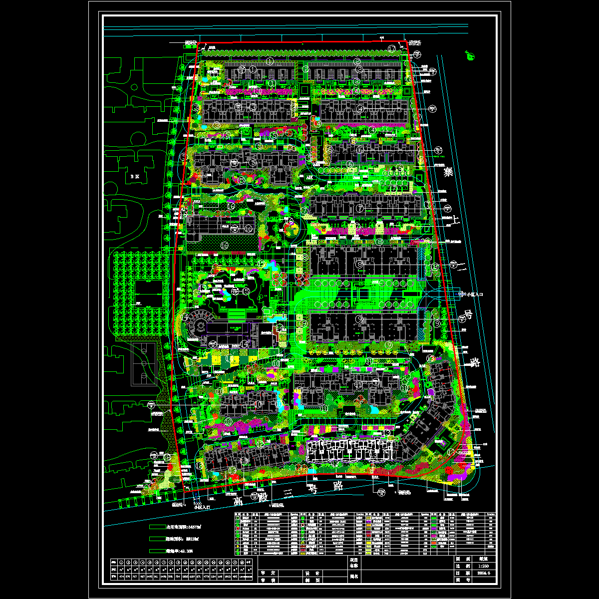 小区绿化施工图纸 - 1
