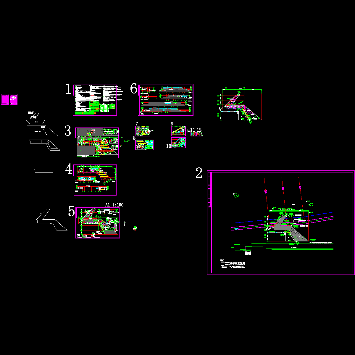 2层前卫的风土博物馆建施_CAD