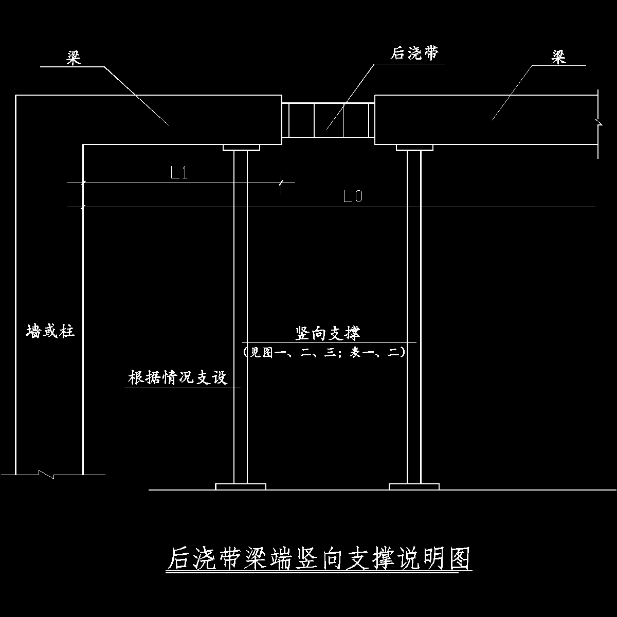 后浇带梁端支撑图.dwg