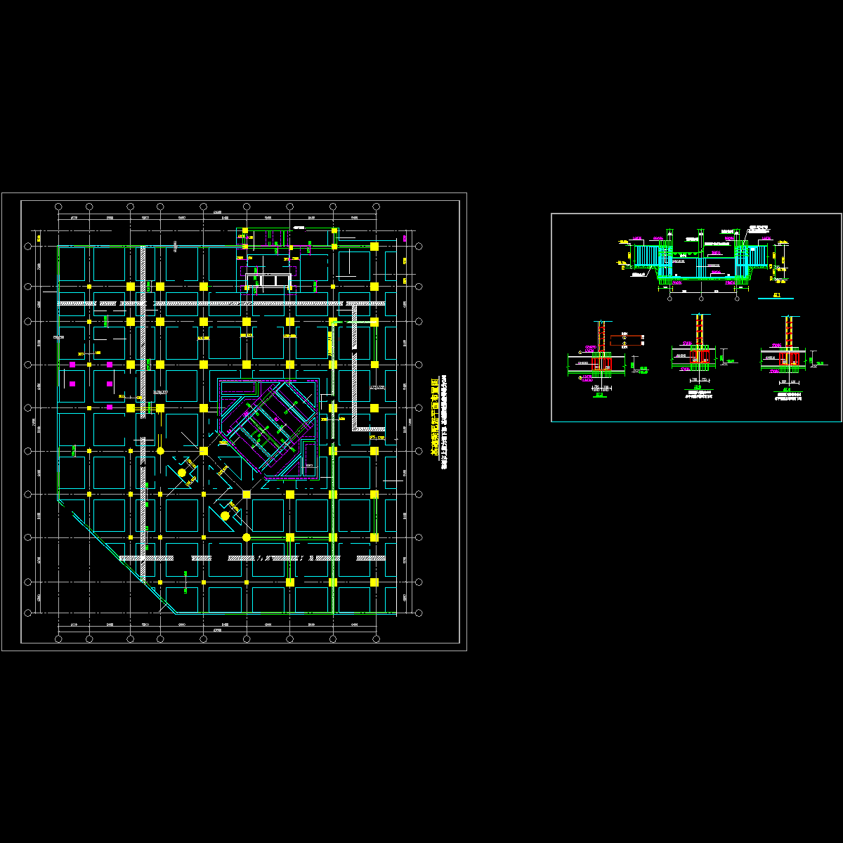 189-190.40层高层筏基图纸.dwg