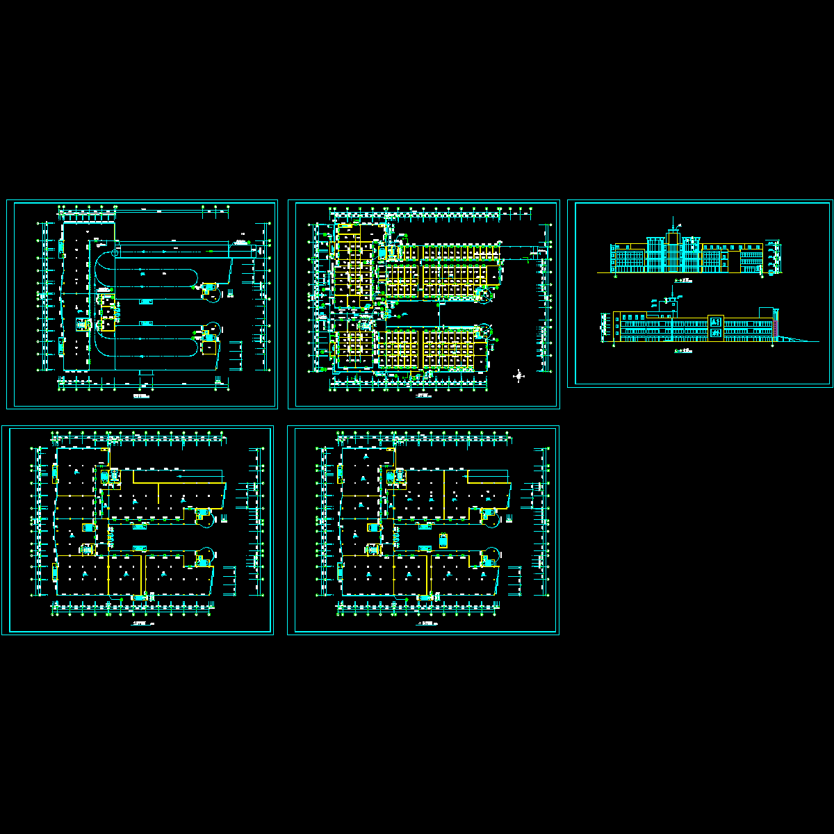 商业广场平立面建筑图.dwg