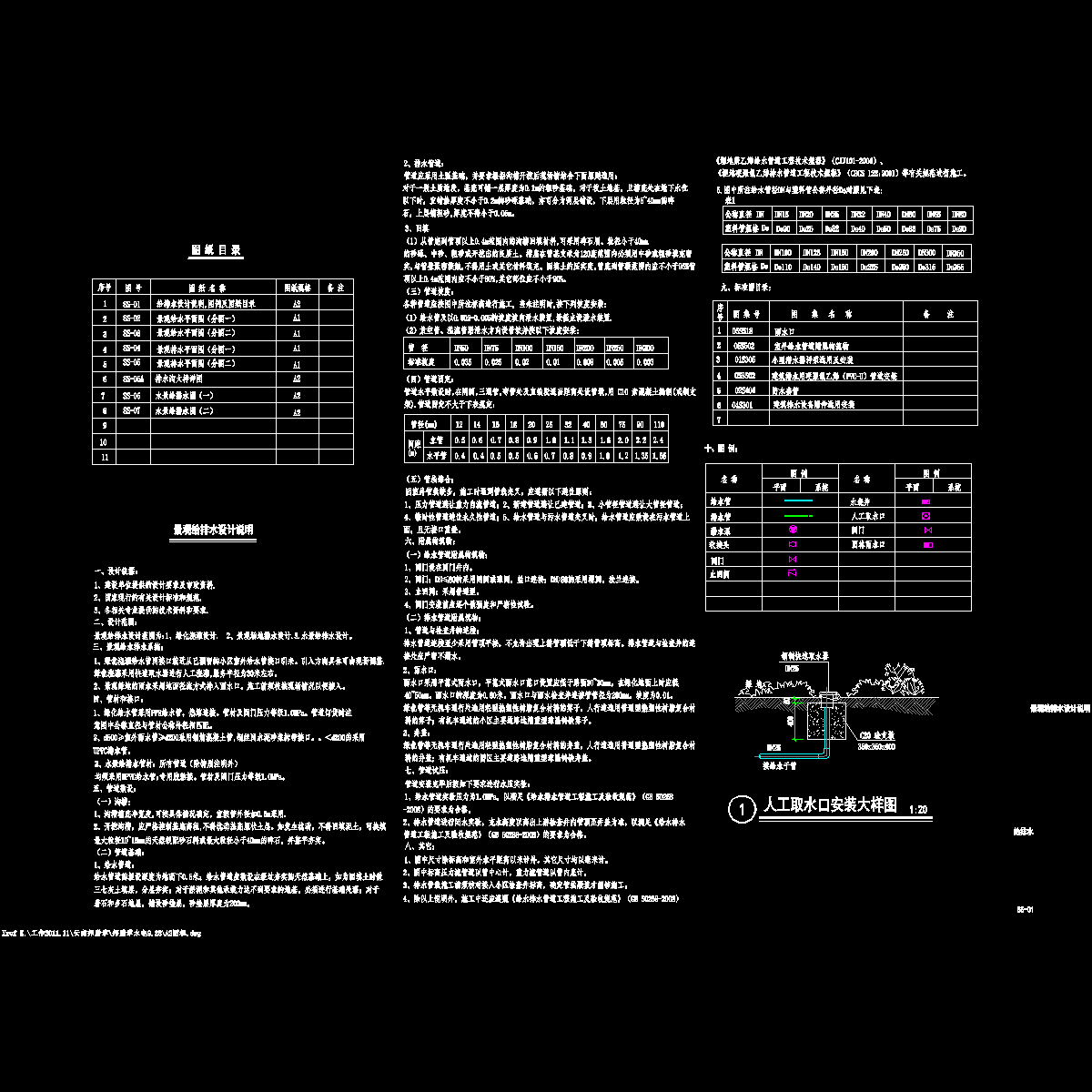 ss-01 给排水设计说明,图例.dwg