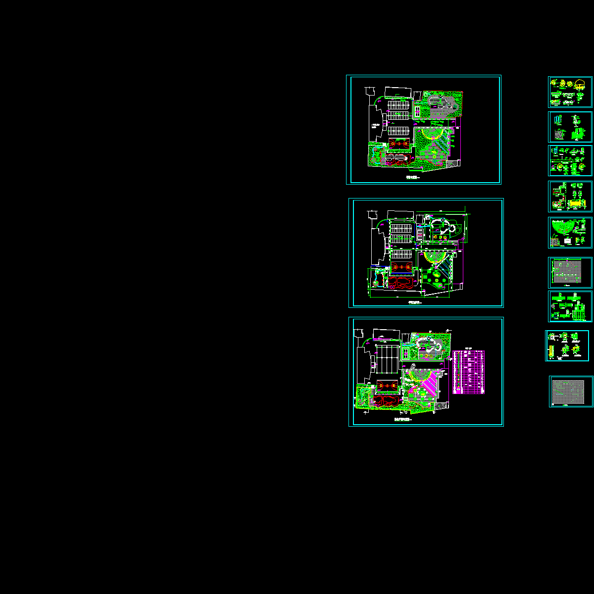 广场环境施工CAD图纸