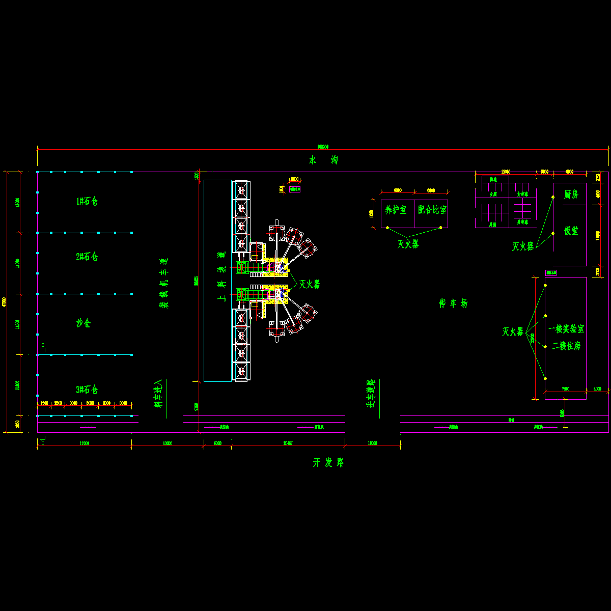 搅拌站平面图.dwg