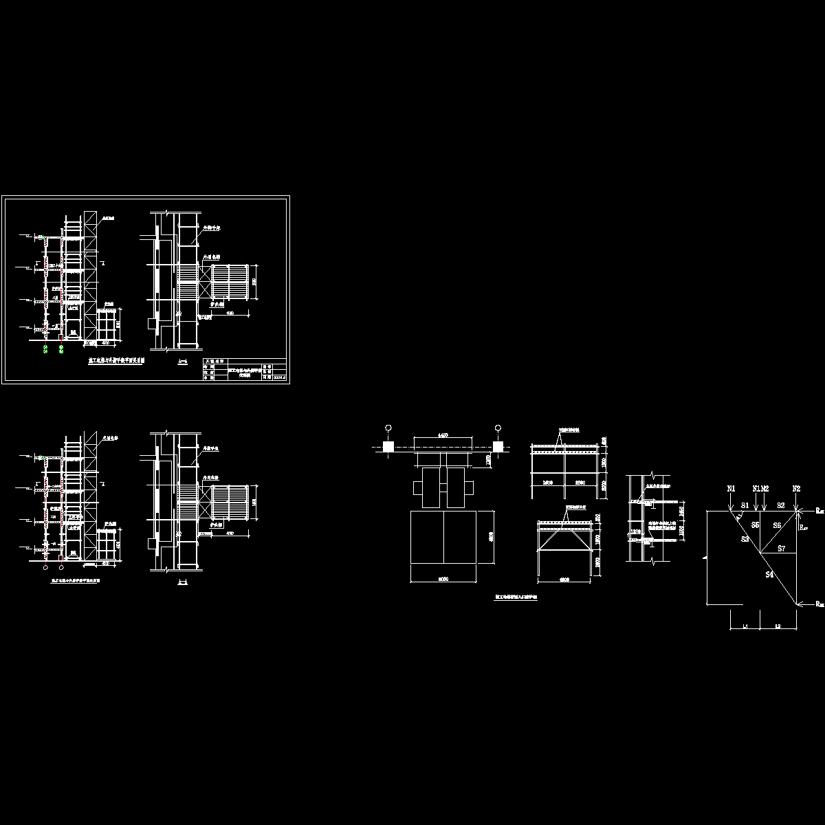施工电梯与外脚手架关系图1.dwg