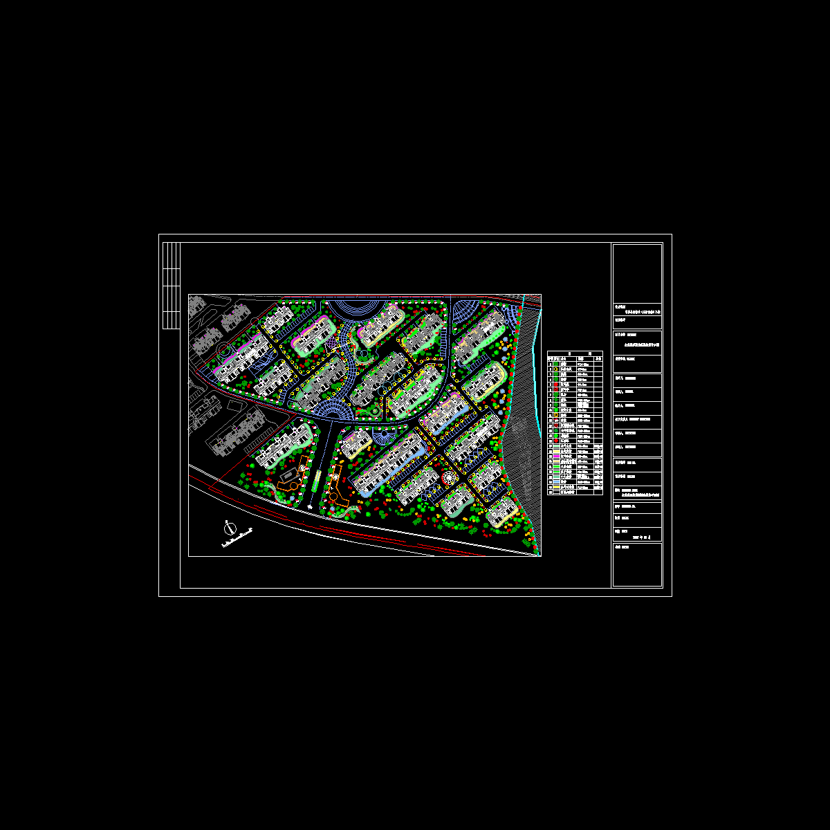 小区规划施工图 - 1