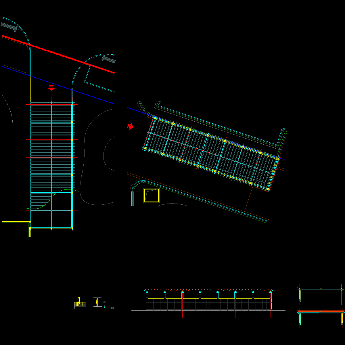 jjs-501~506车库出入口花架.dwg