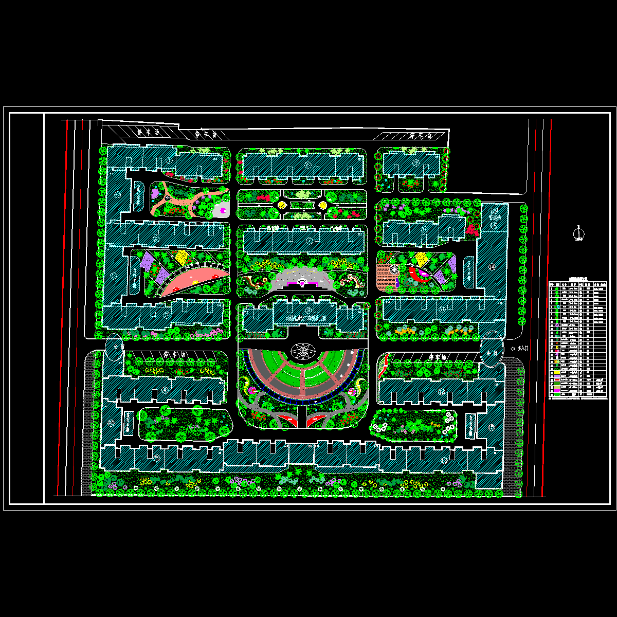 小区规划方案_CAD