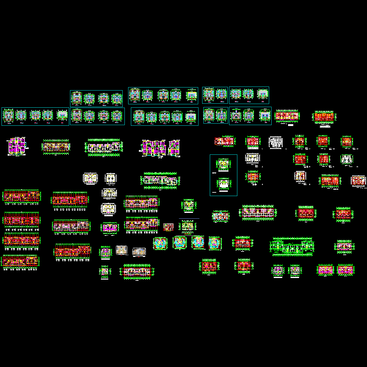 经典户型合集_CAD