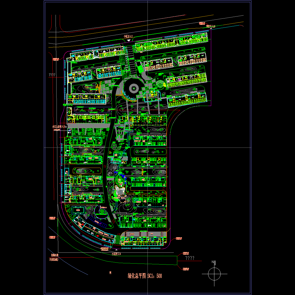 小区绿化平面 - 1