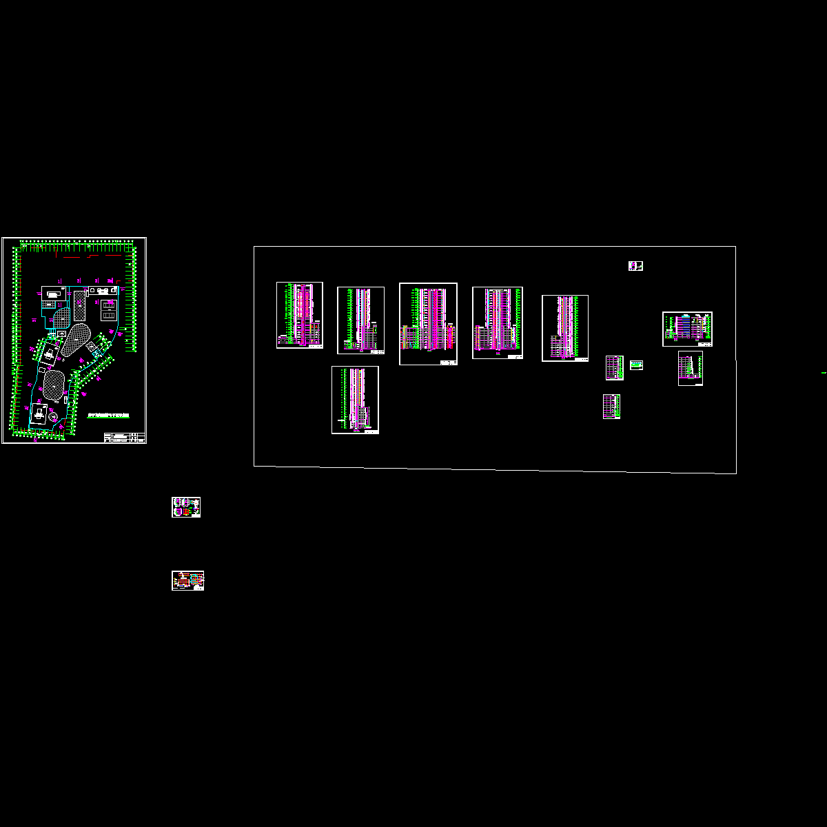 高层综合楼落地式脚手架施工方案cad