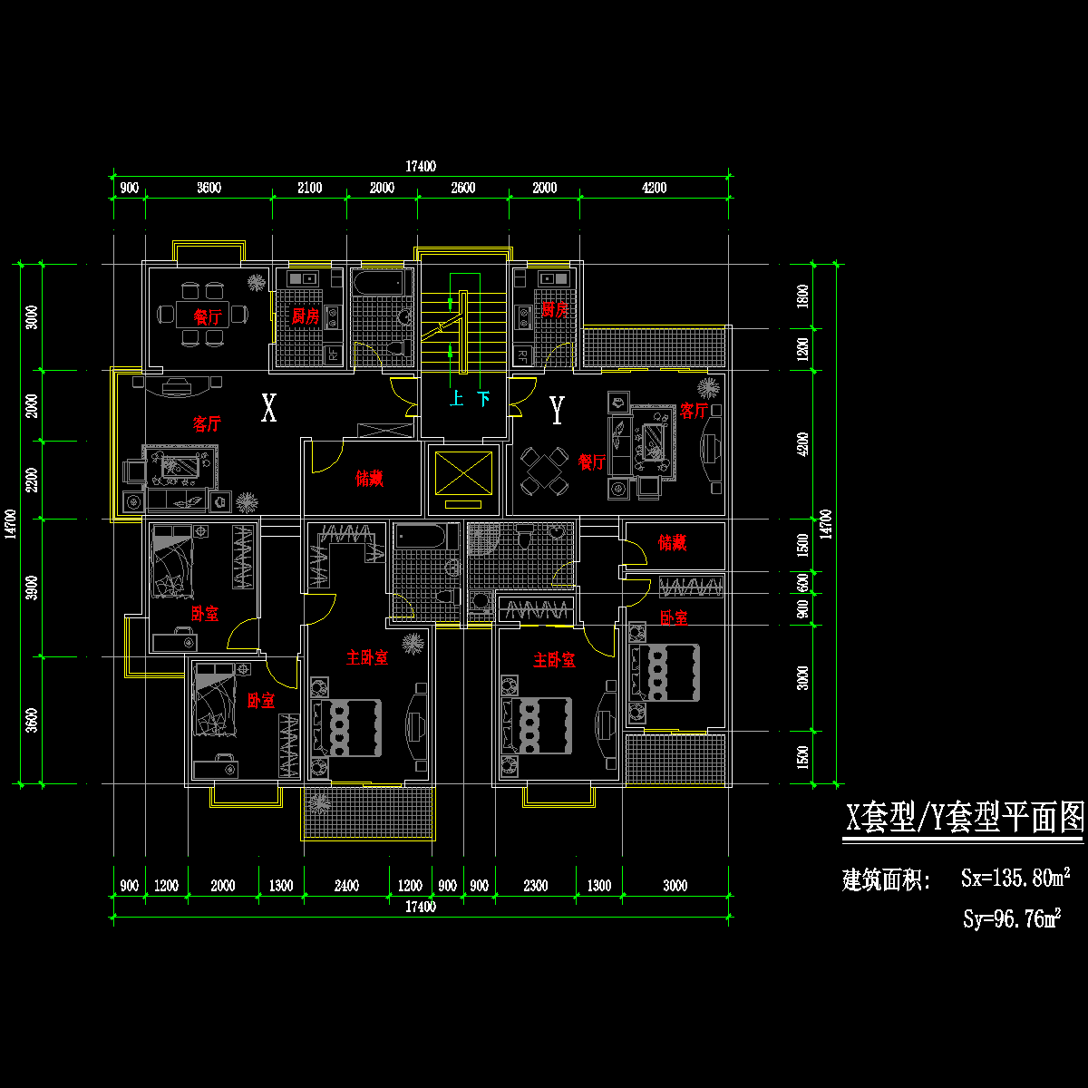 一梯两户户型 - 1