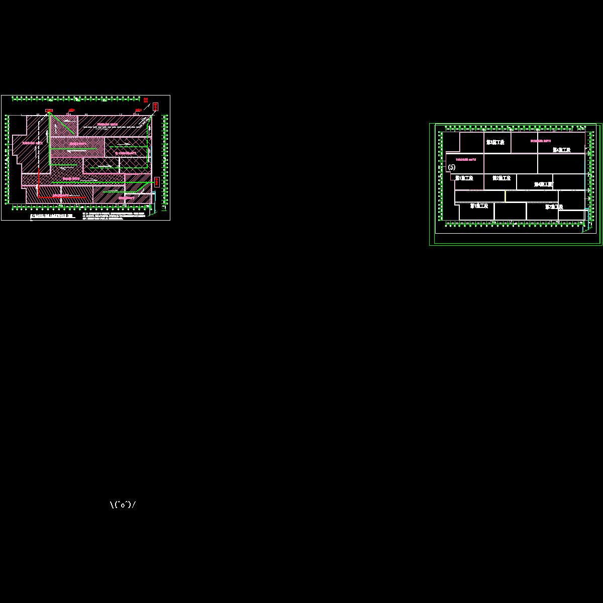 砼浇注施工段划分图.dwg